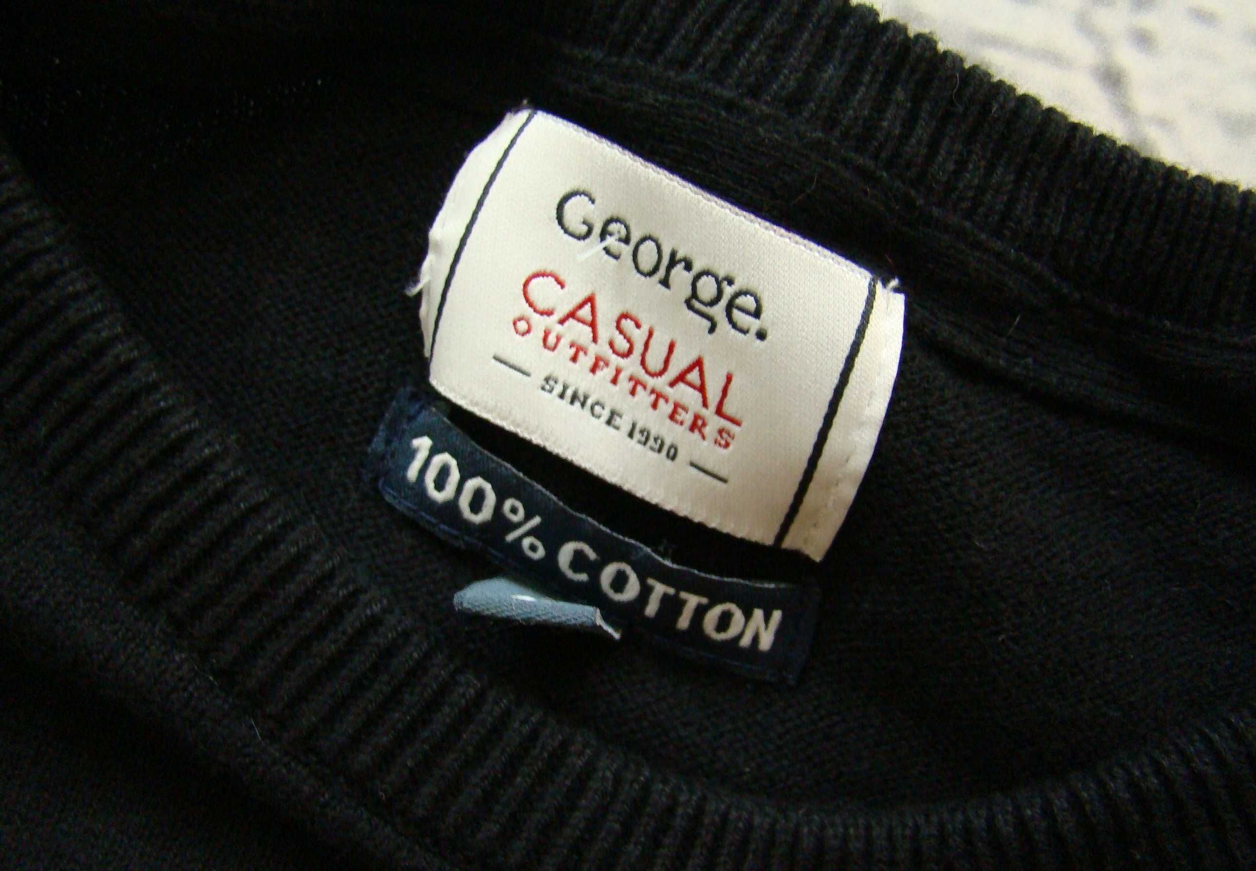 George świetny markowy bawełniany sweter rozmiar L