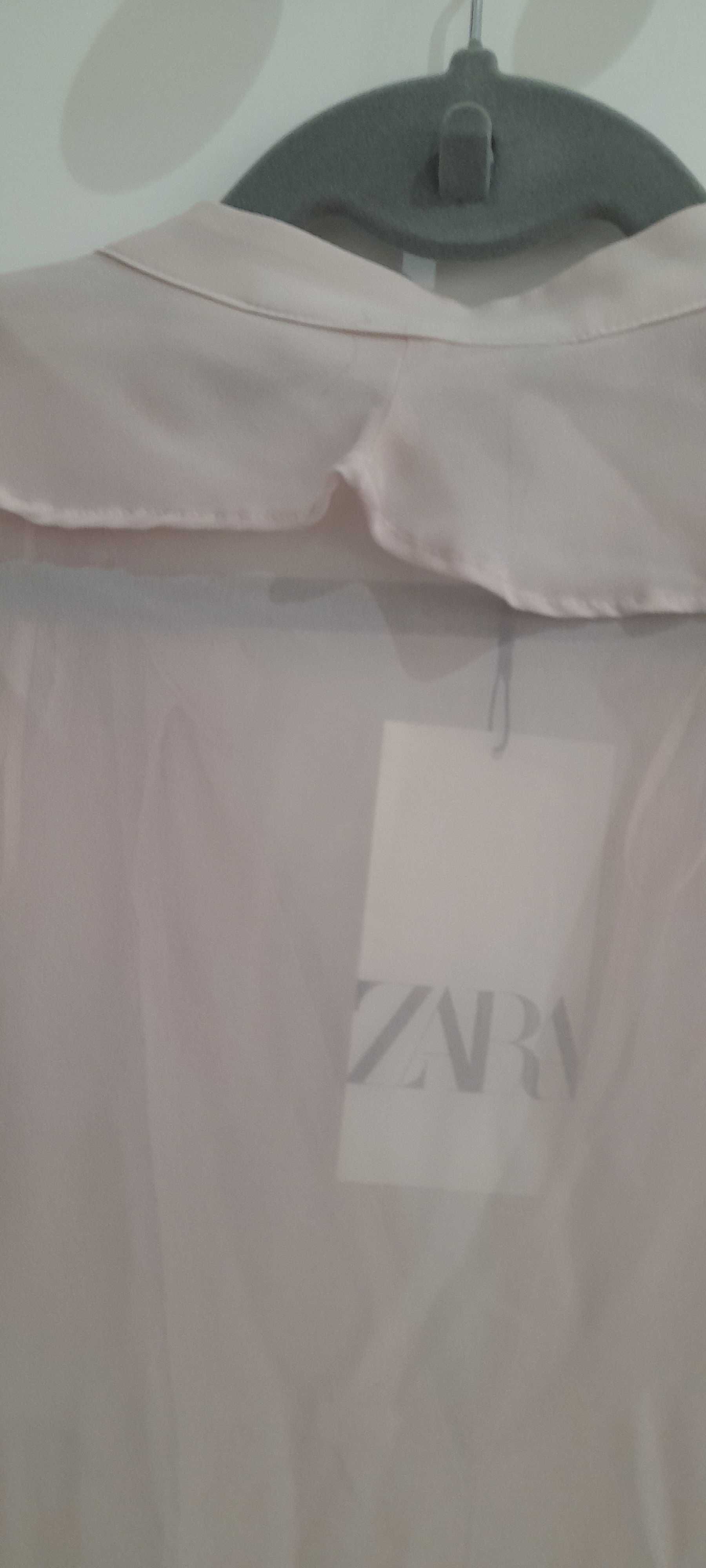 Camisa marca zara com folhos nova com etiqueta