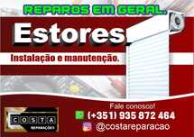 Estores instalação e reparos