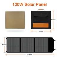 НОВА 100W Розкладна, переносна, удобна сонячна панель