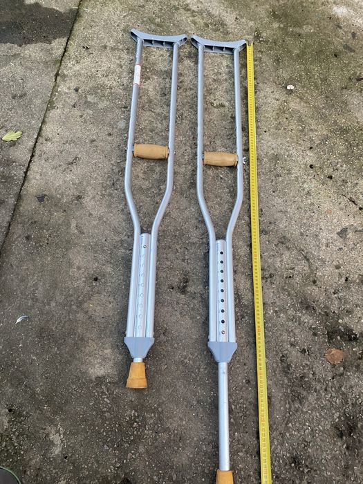 Костыли подмышечные алюминиевые, трость