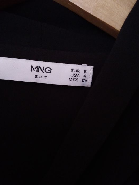 Blusa/túnica preta bolinhas tamanho S Mango