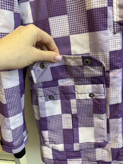 Куртка фіолетова зимова лижна жіноча