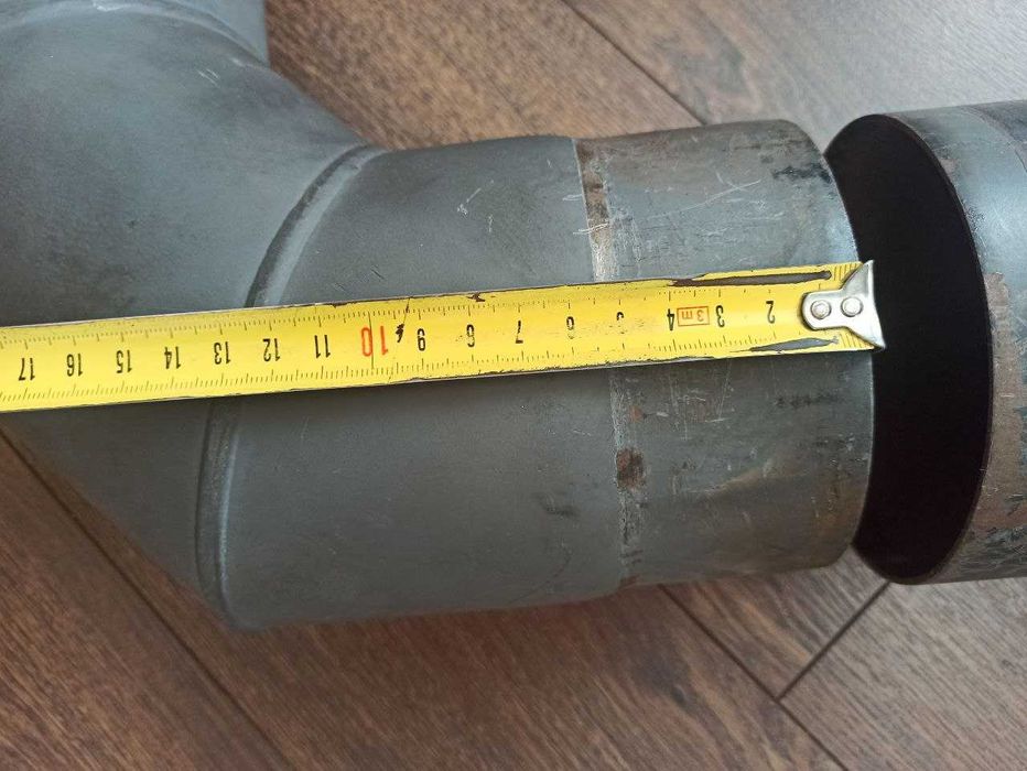 Колено труба дымохода котла ф120, 2мм сталь