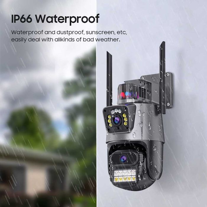 Kamera 6MP‼️ Dual Lens ULTRA HD WIFI PTZ podgląd na telefon MONITORING