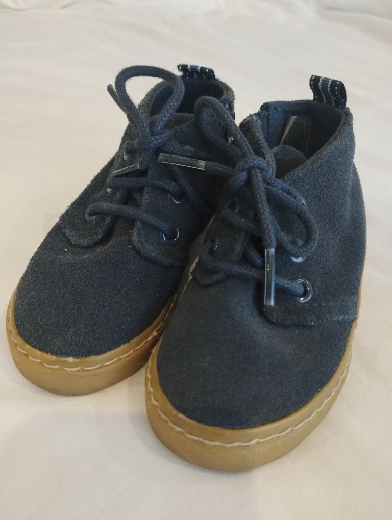 Botas bebé camurça azul escuro