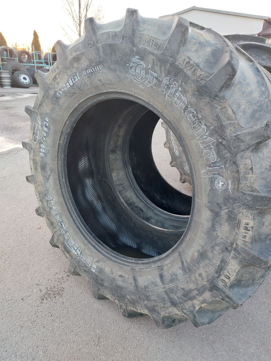 480/70R30 Continental opony używane rolnicze para