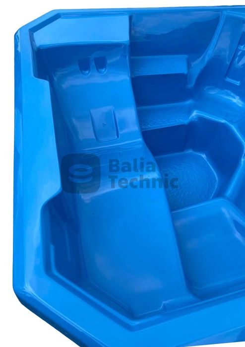 Wkład z włókna szklanego kwadrat leżanka