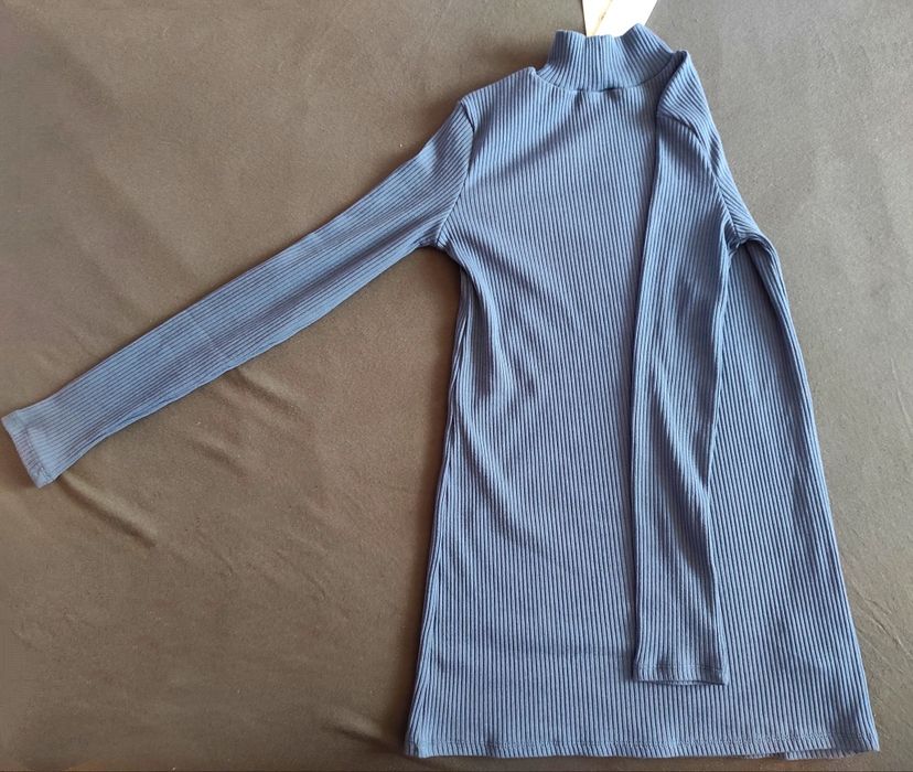 Трикотажный костюм в рубчик Mango / брюки Mango / кофта в рубчик Mango