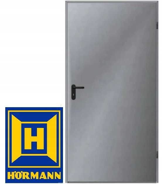 Drzwi techniczne stalowe Hormann, ocynk 900x2000