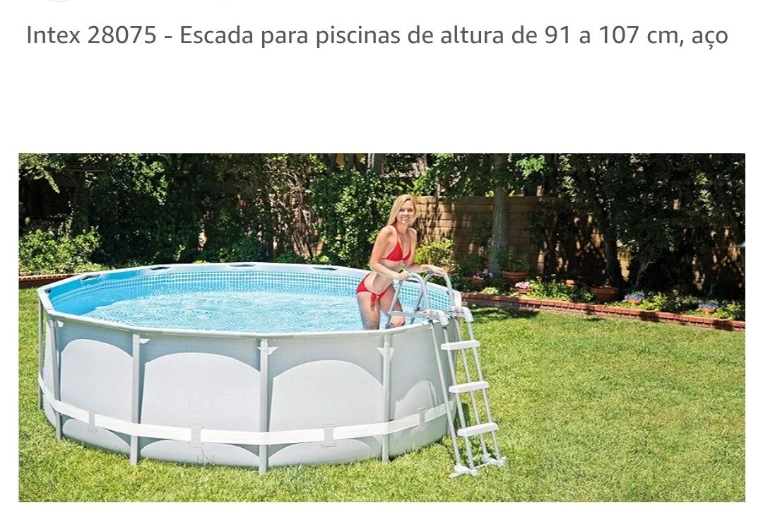 Escada para psicina de 90 a 107 cm de altura