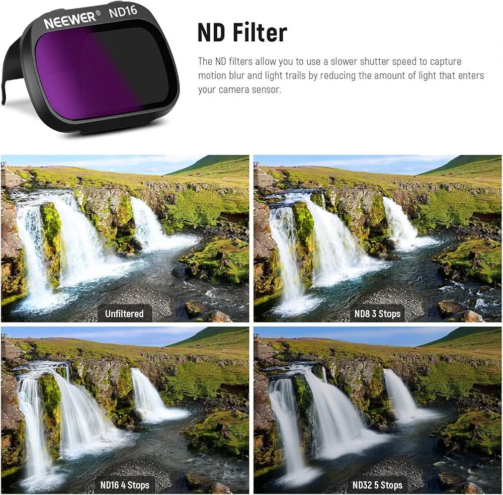 Filtry do drona Neewer 4szt kompatybilny z DJI Mavic Mini /2 /Se B339