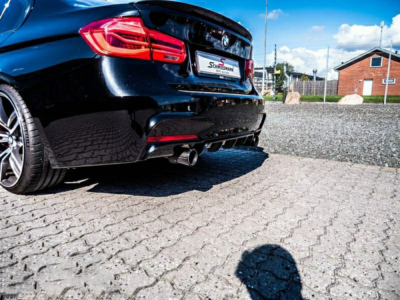 Bmw f30/f31 Dyfuzor dokładka zderzaka M-PERFORMANCE czarny połysk