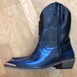 Botas Texanas (Pele)_Azul marinho