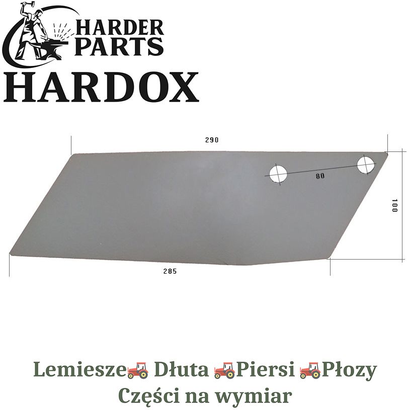Dłuto Overum HARDOX 35070/P części do pługa 2X lepsze niż Borowe
