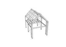 konstrukcja stalowa domu 5m x 7m