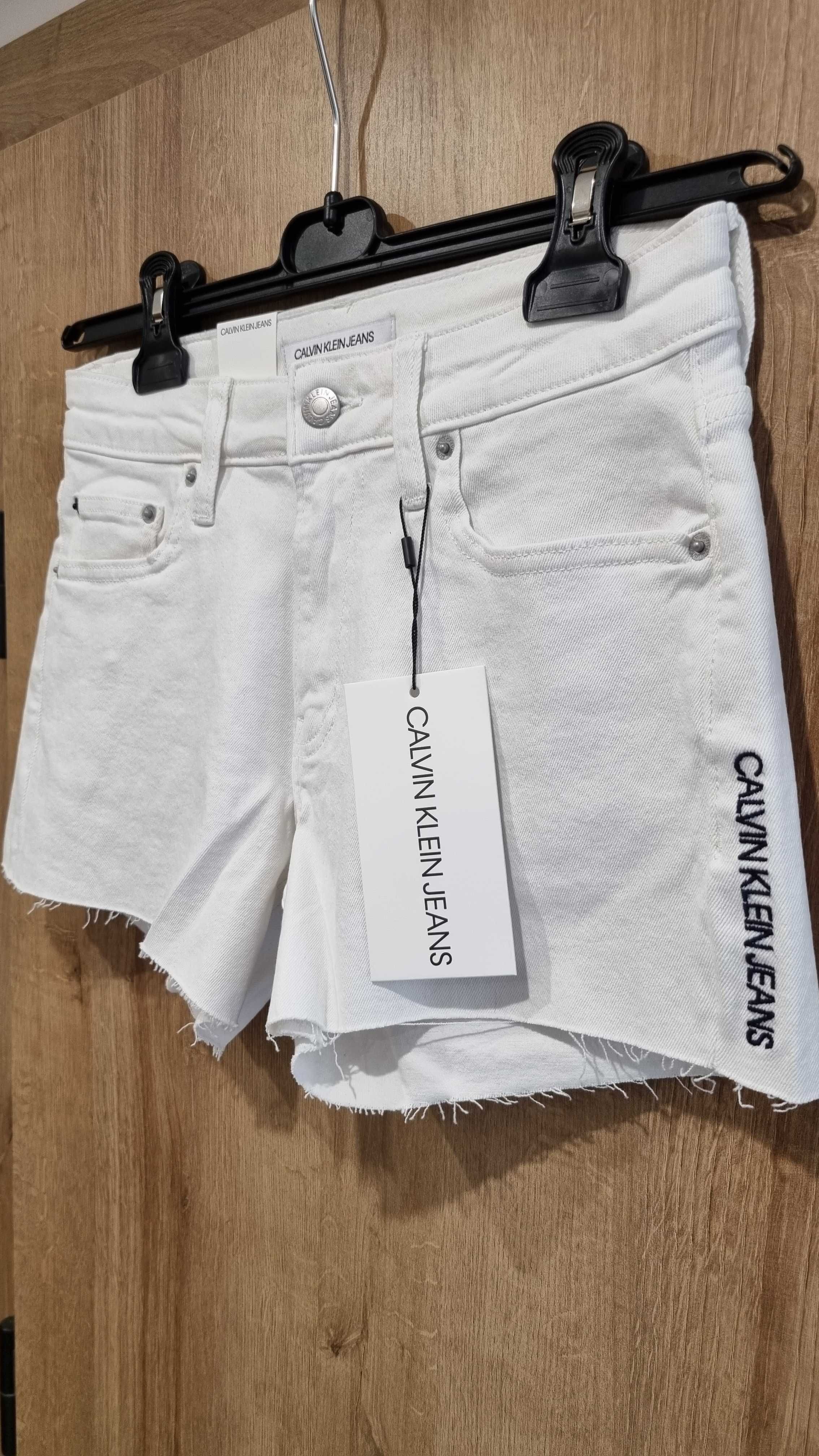Szorty jeansowe CKJ Calvin Klein Jeans białe