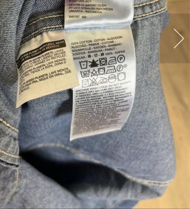 Джинсова сукня levi’s. M