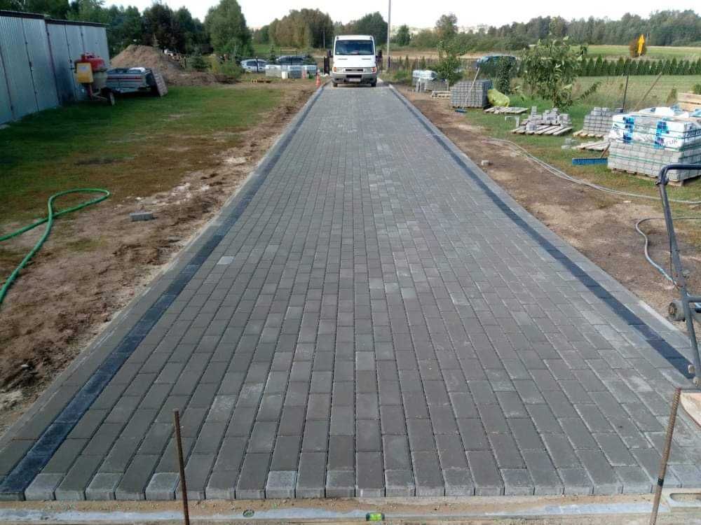 Brukarstwo, układanie kostki brukowej, pracę ziemne