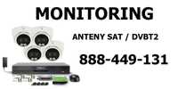 Monitoring, montaż anten, naprawa tv