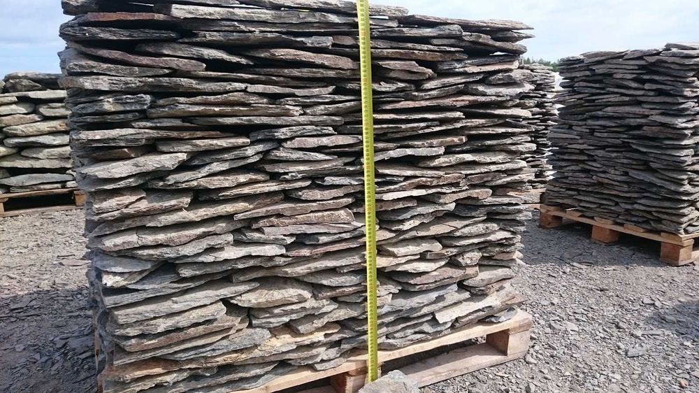 Łupek szarogłazowy elewacyjny 1- 3 cm, wysyłka