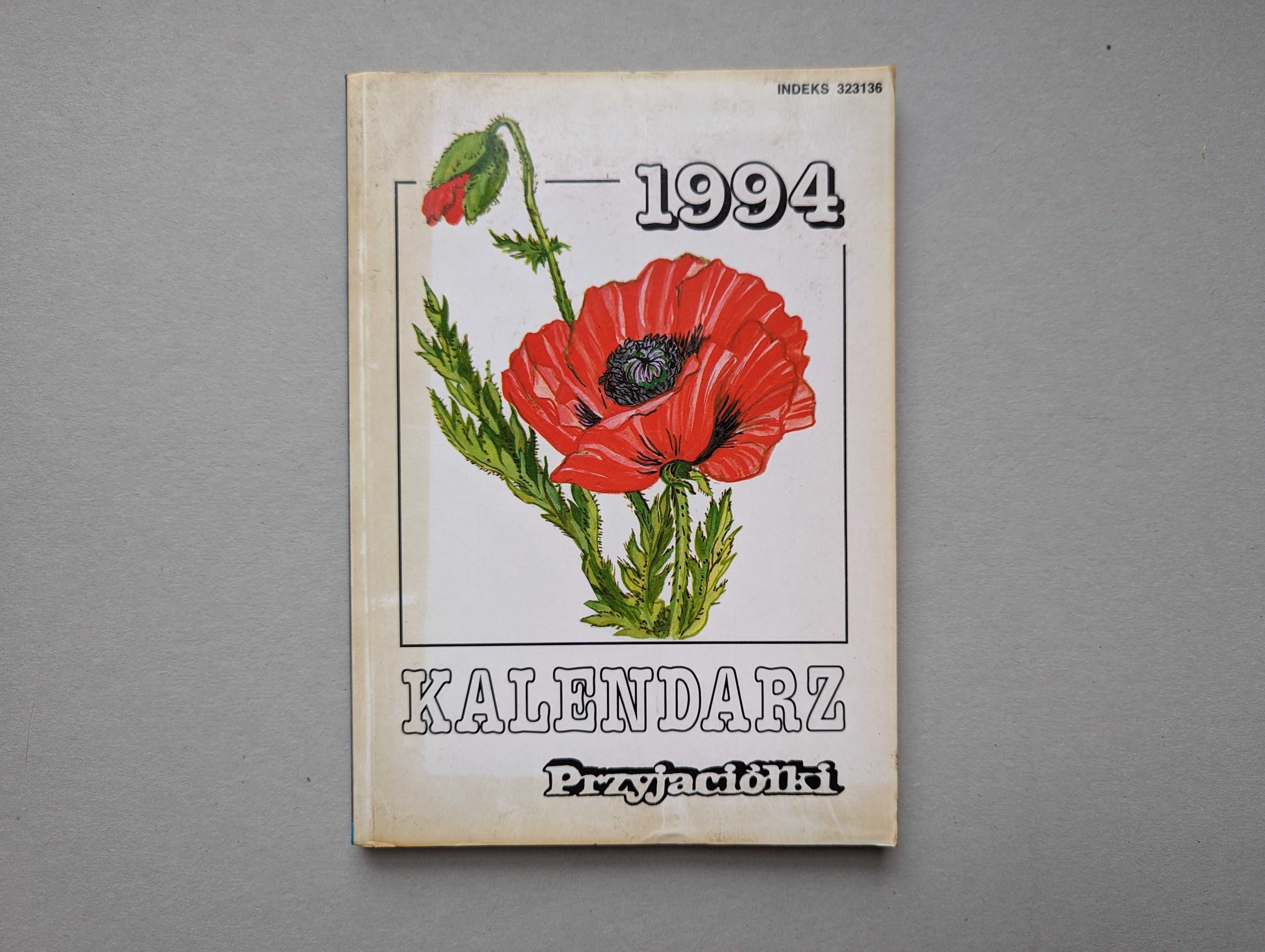 Kalendarz przyjaciółki rok 1994