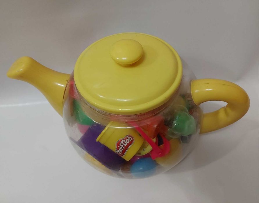 Кухня іграшковий посуд Великий набір у чайнику шухлядці