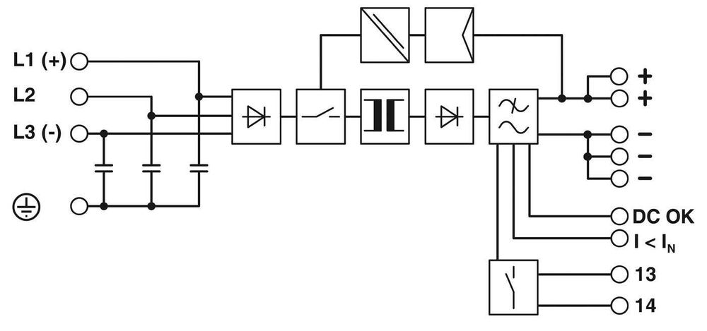 PHOENIX CONTACT - QUINT-PS-3X400AC/24DC/20A Power Supply Unit