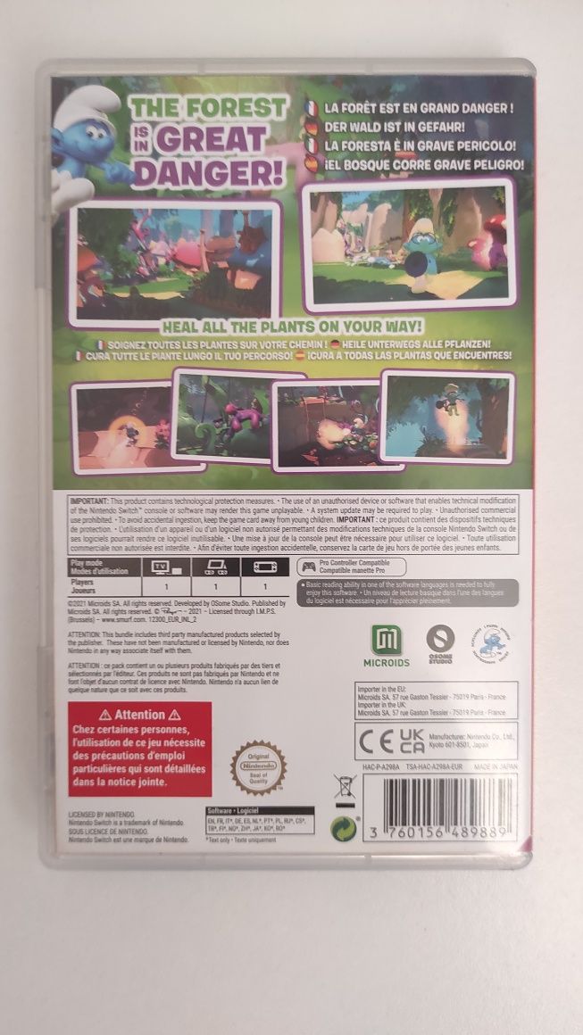 Jogos Nintendo Switch The Smurfs Mission Vileaf