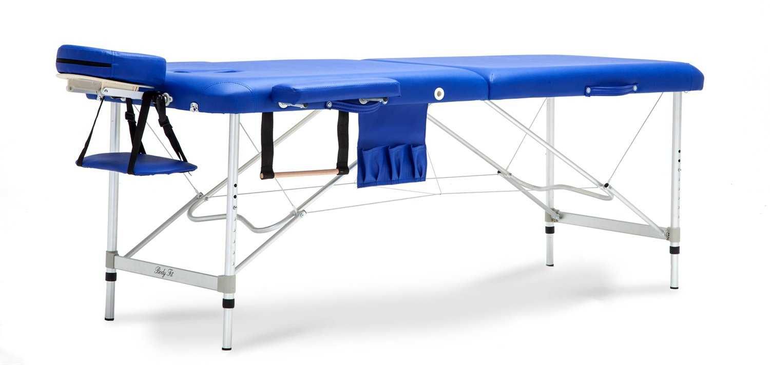 Stół, łóżko do masażu 2-segmentowe aluminiowe XXL