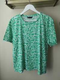 Zielona bluzka we wzorki Marks Spencer rozmiar 42