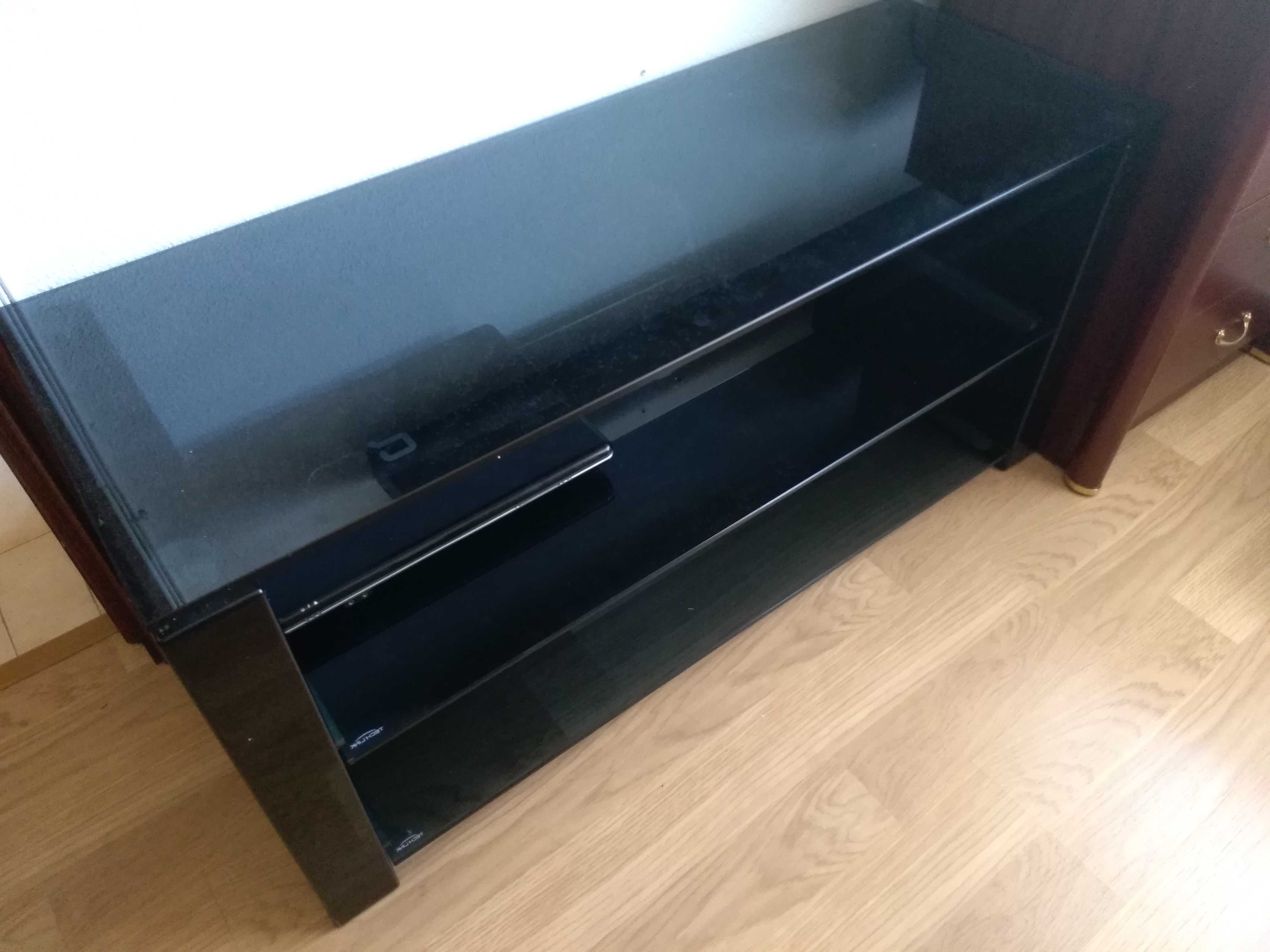 Mesa em vidro para apoio