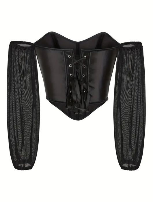 Елегантний чорний корсет,топ