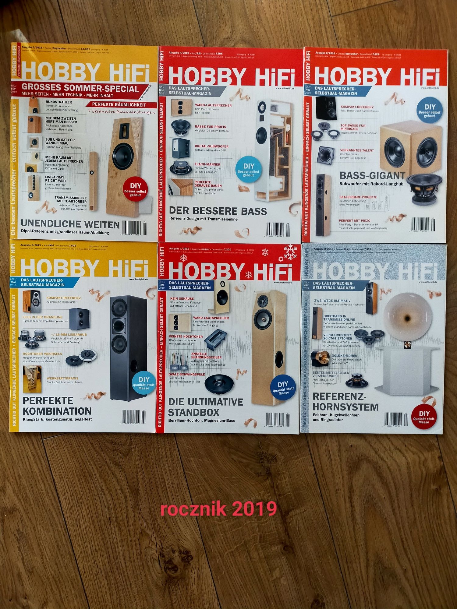 Roczniki czasopisma Hobby HiFi 2012 do 2019