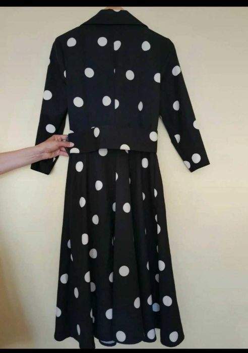 Nowa sukienka retro w grochy