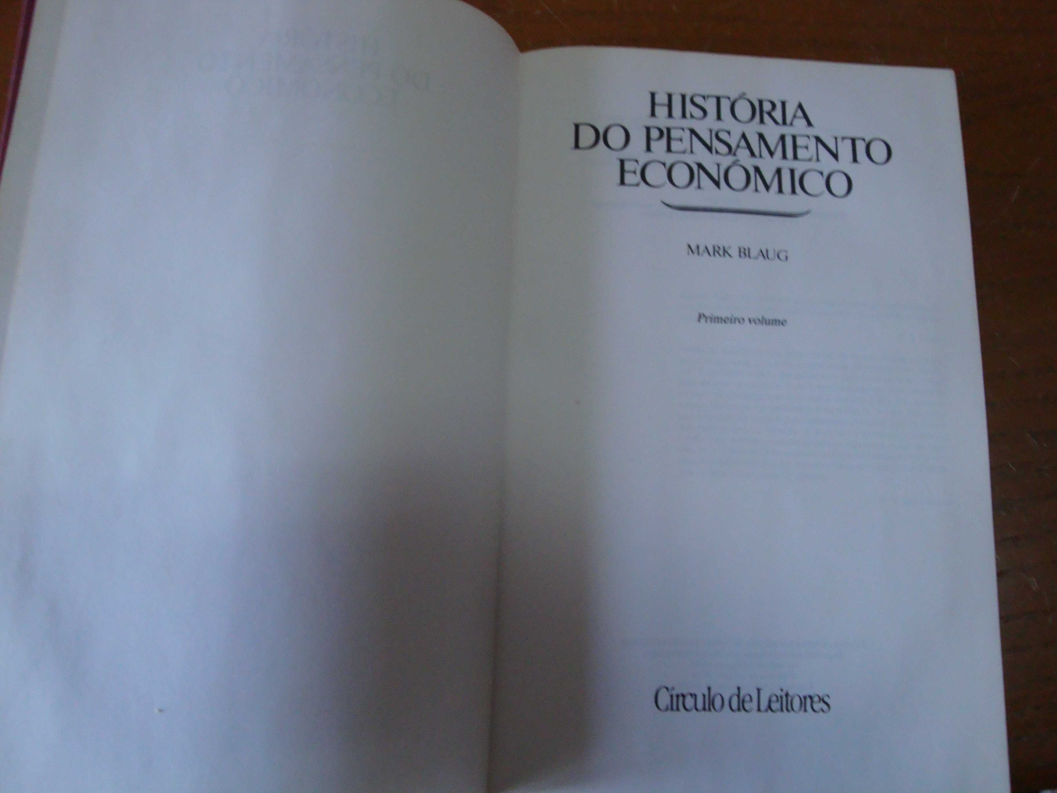 Coleção 2 livros "História do Pensamento Económico"