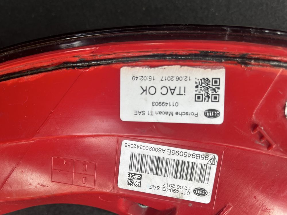 Porsche Macan Lampy Tylne Komplet