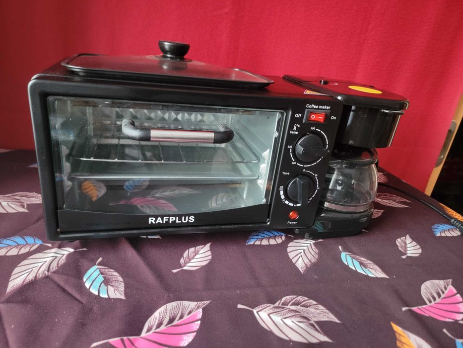 Багатофункціональна станція 3-в-1  (духовка + кавоварка + сковорідка)