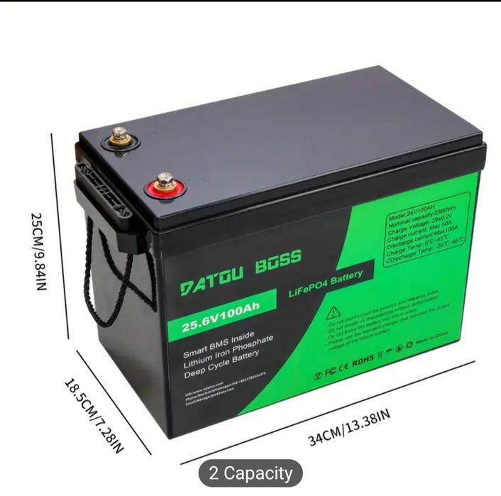 Аккумуляторна батарея 24V 100A DATOU