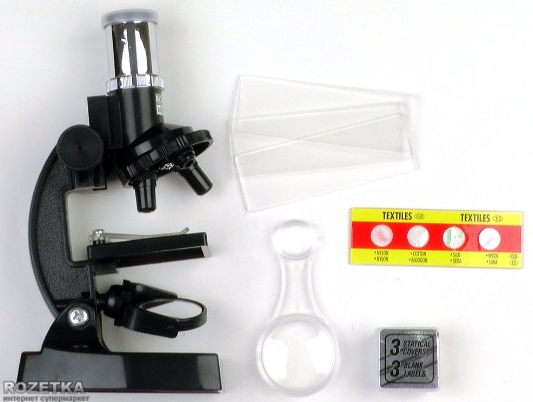 Дитячий мікроскоп EDU-Toys MS003 с 100- 200- 300-кратным увеличением