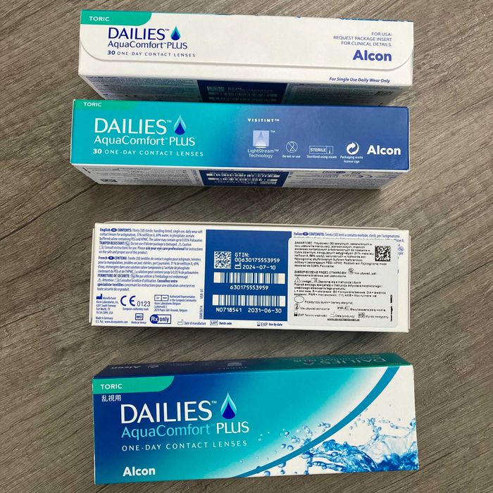 9x 30szt. Dailies Aqua Comfort Plus Toric -6.00 -1.75x180