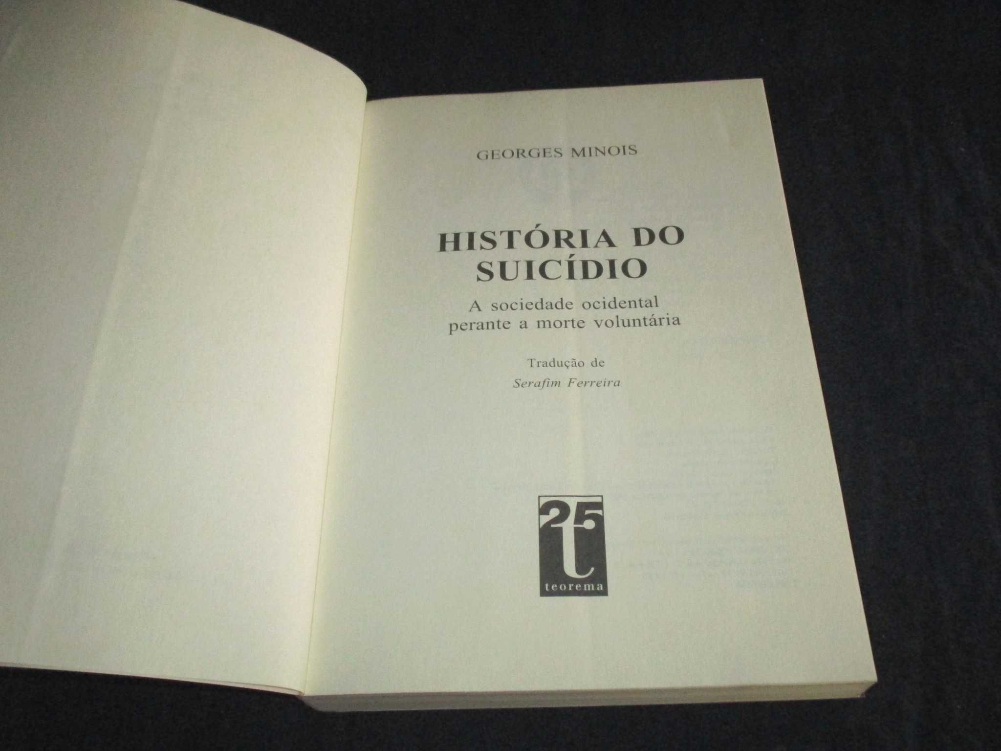 Livro História do Suicídio Georges Minois