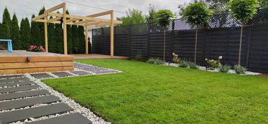 trawnik zakładanie projektowanie ogrodu ogrody nawadnianie ogrodnik