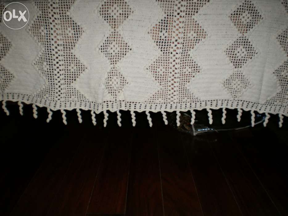 Colcha em crochet feita à mão