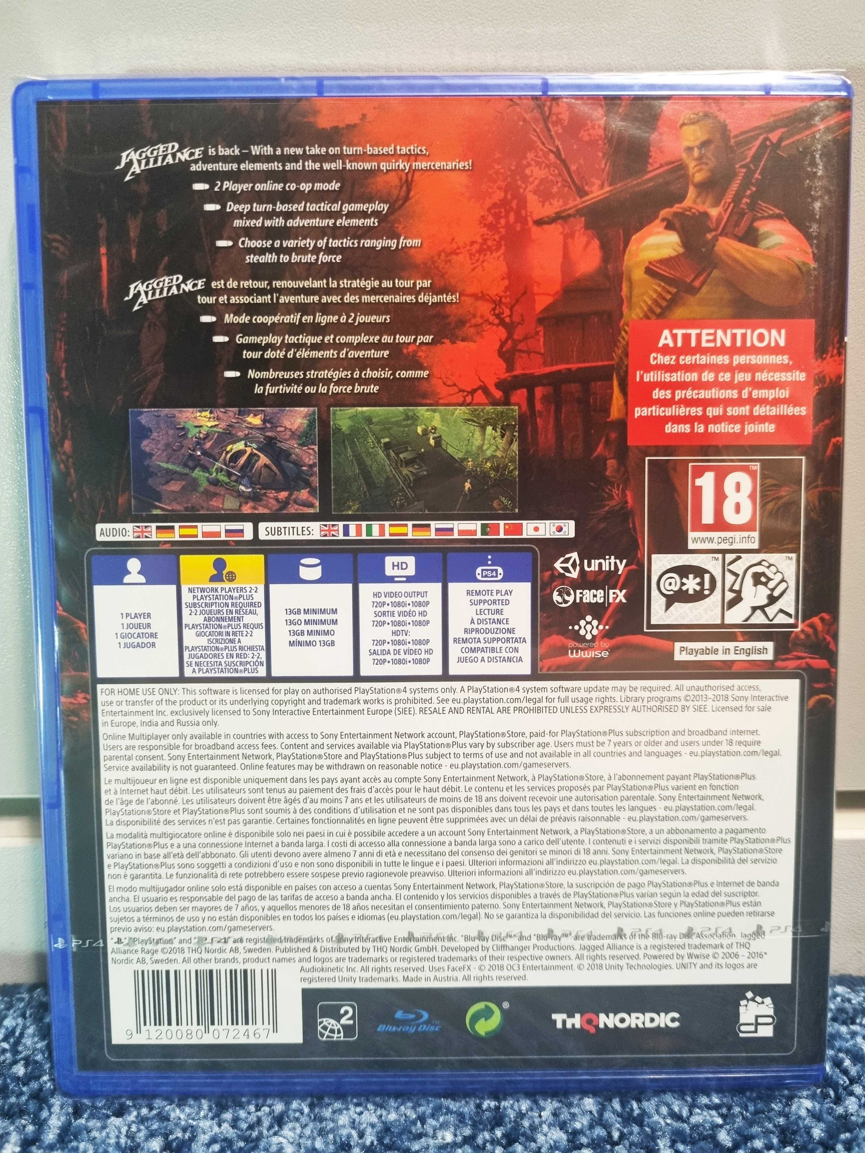 Jagged Alliance: Rage! - PL PS4 / PS5 Nowa w folii