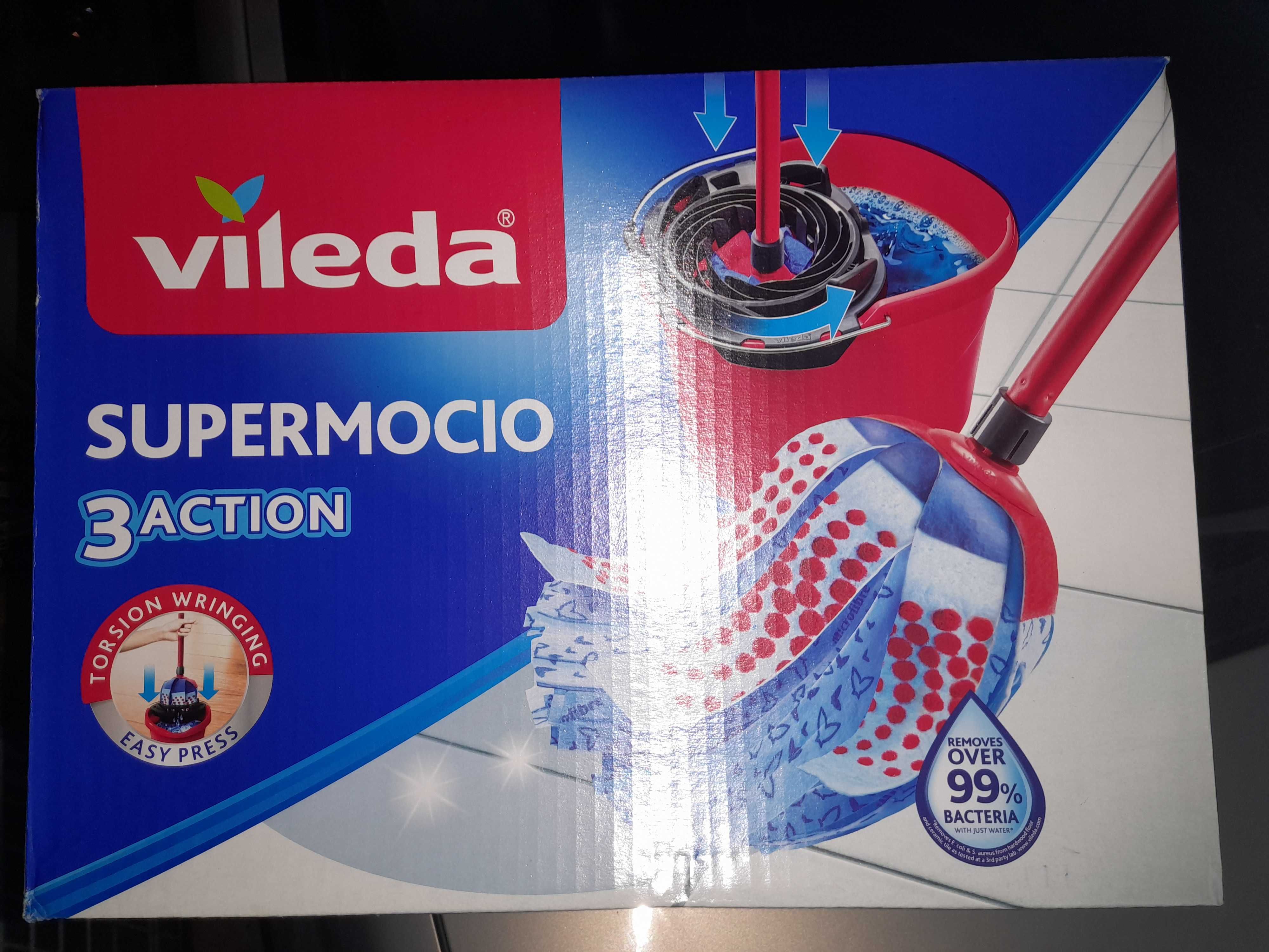 Wiadro i mop paskowy Vileda SuperMocio