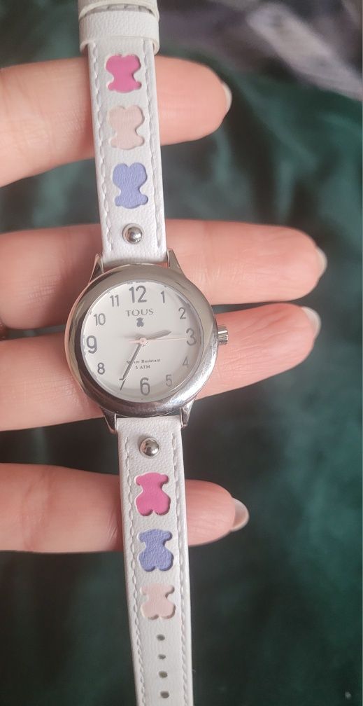 Zegarek dziewczęcy TOUS DOLCE kwarcowy skórzany pasek 28mm stan idealn