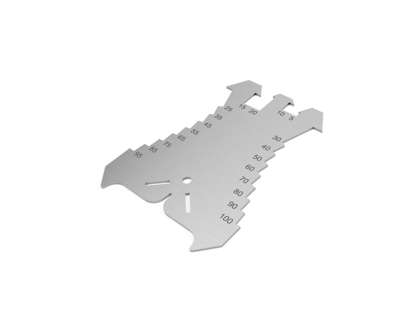 Szablon traserski znacznik do blachy 5-100 mm Tiger Tools