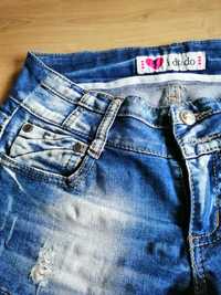 Spodenki jeansowe krótkie XS 34