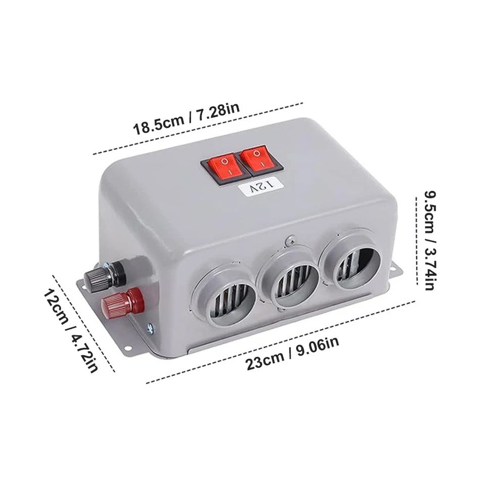 Aquecedor e desembaciador eléctrico (Autocaravana / Campervan)